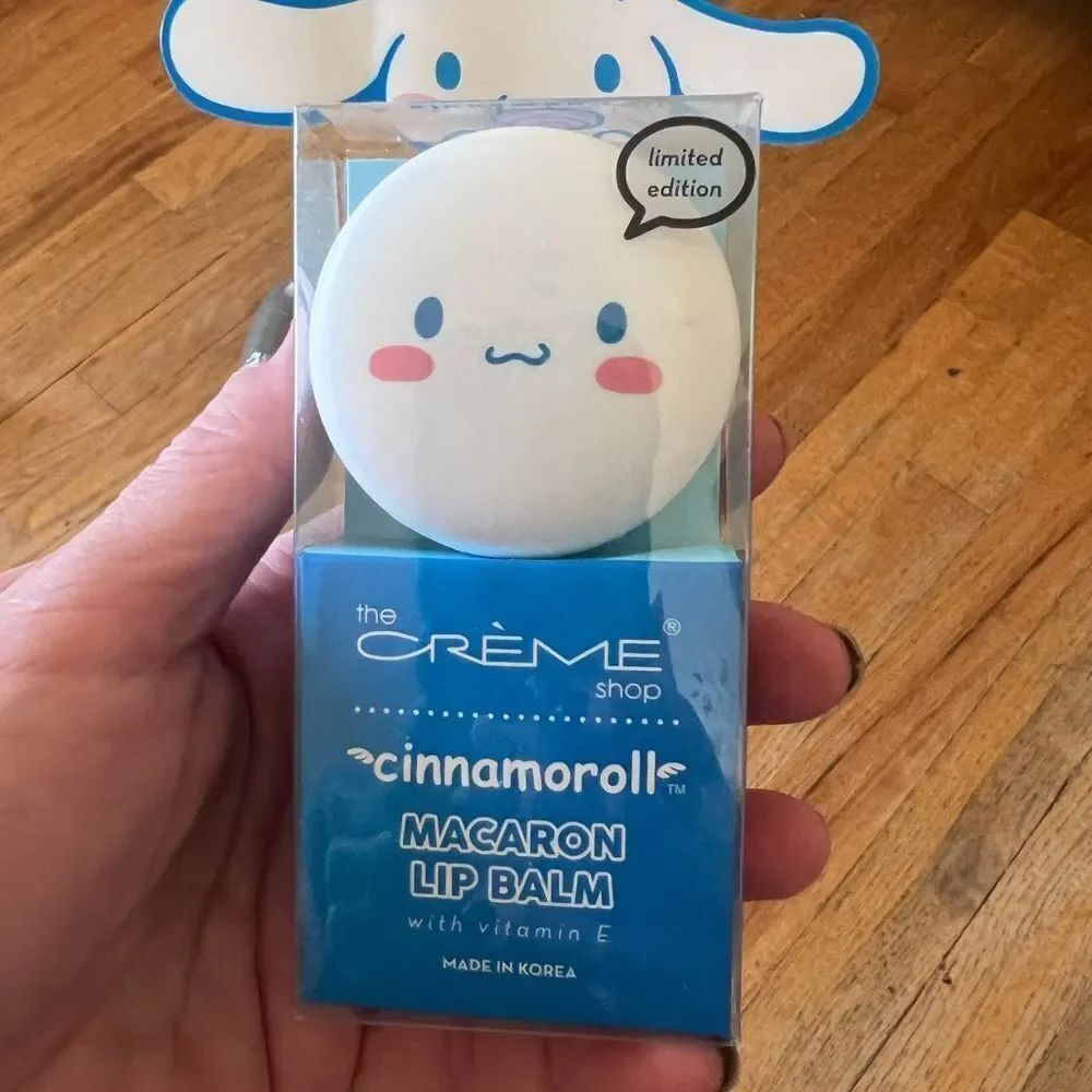 The Crème Shop Cinnamoroll Macaron Lip Balm - BRAND NEW